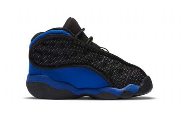 Nike Air Jordan 13 Retro Td Sko Til Børn Sort Kongeblå