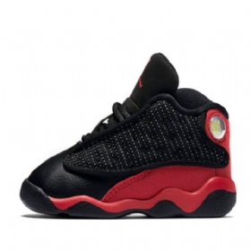 Nike Air Jordan 13 Retro Td Sneakers / Sko Til Børn Sort Rød