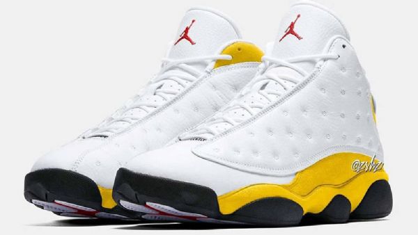 Nike Air Jordan 13 Sko Til Mænd Guld Hvid