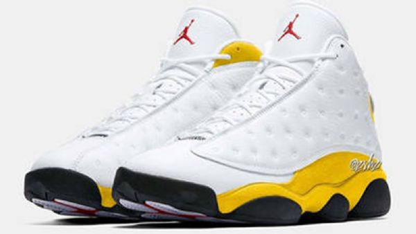 Nike Air Jordan 13 Sko Til Mænd Guld Hvid