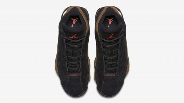Nike Air Jordan 13 Sko Til Mænd Sort Olivengrøn