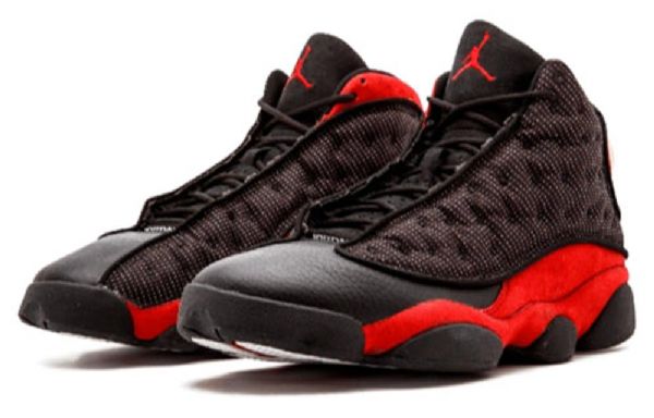 Nike Air Jordan 13 Wide Retro Basketball Sko Til Damer Sort Rød