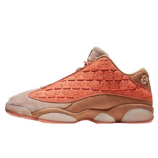 Nike Clot Jordan 13 Low Toppe Sepia Stone Sko Til Mænd Coral