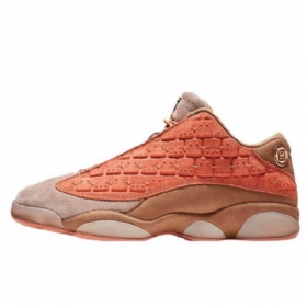 Nike Clot Jordan 13 Low Toppe Sepia Stone Sko Til Mænd Coral