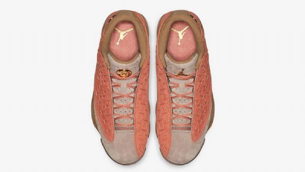 Nike Clot Jordan 13 Low Toppe Sepia Stone Sko Til Mænd Coral