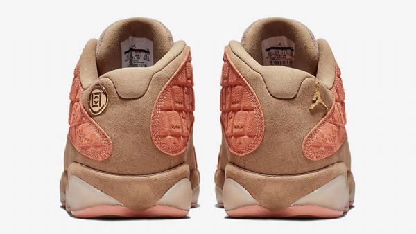 Nike Clot Jordan 13 Low Toppe Sepia Stone Sko Til Mænd Coral