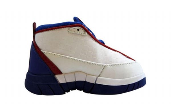 Nike Air Jordan 15 Se Sko Til Børn Hvid Rød Blå