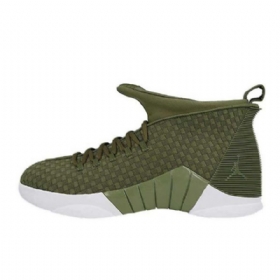 Nike Psny Air Jordan 15 Sko Til Mænd Olivengrøn