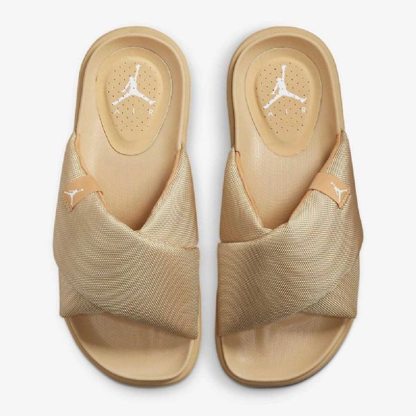 Nike Air Jordan Sophia Flip Flops Til Damer Guld Hvid