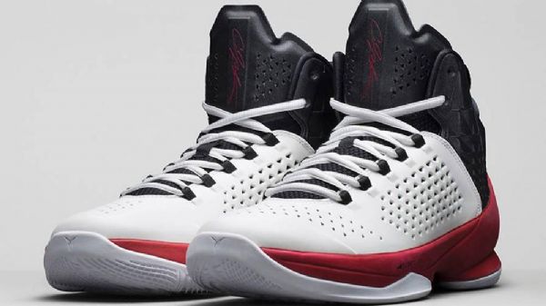 Nike Air Jordan Melo M11 Familiesko Til Mænd Hvid Sort Rød