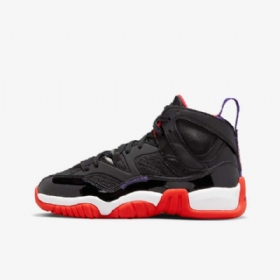 Nike Jumpman Two Trey Sko Til Børn Sort Mørk Hvid Rød