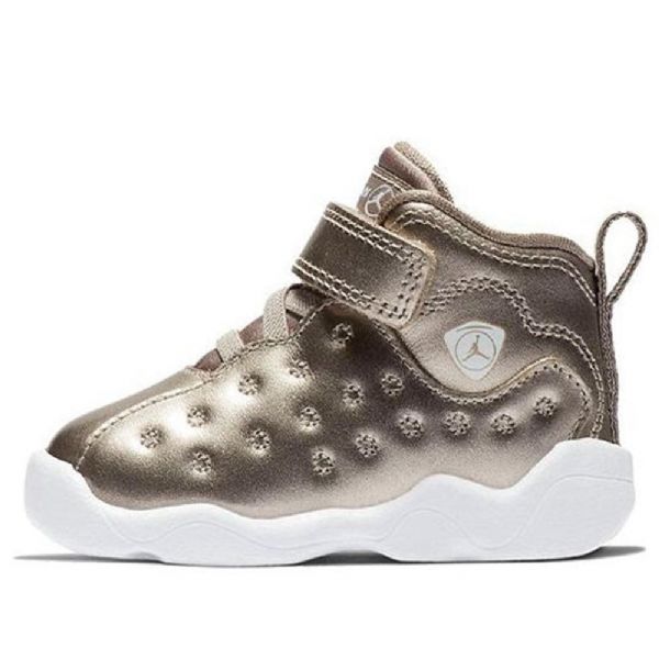 Nike Air Jordan Jumpman Team 2 Se Guld Td Sko Til Børn Sølv