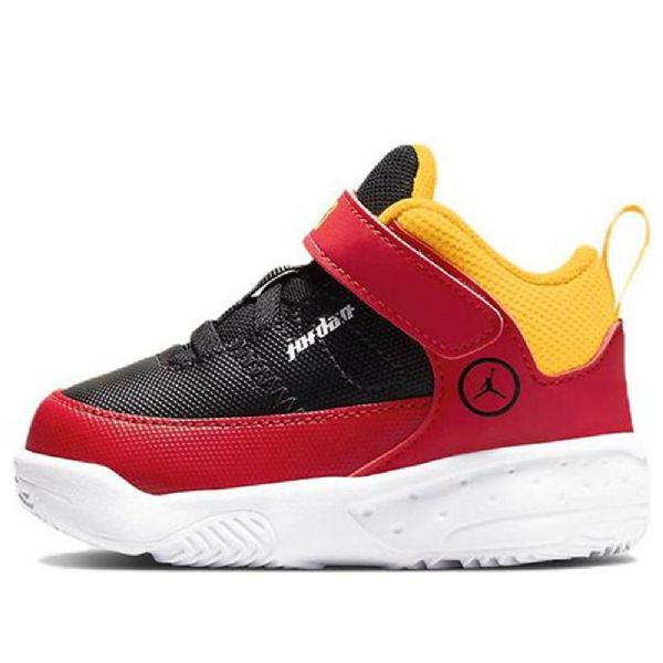 Nike Air Jordan Max Aura 3 Se Td Sneakers Til Børn Sort Rød Guld