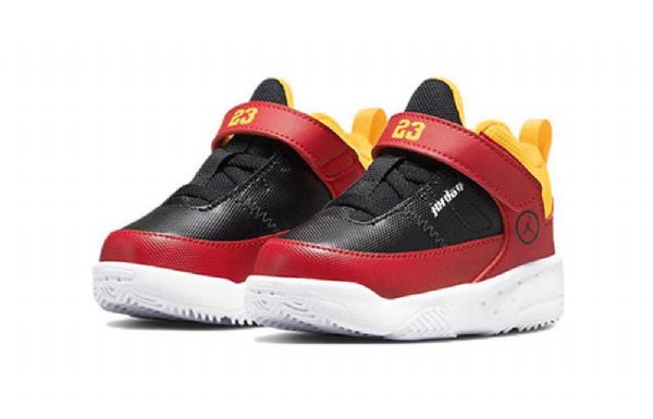 Nike Air Jordan Max Aura 3 Se Td Sneakers Til Børn Sort Rød Guld
