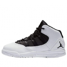 Nike Air Jordan Max Aura Bp Retro Basketball Sko Til Børn Hvid Sort