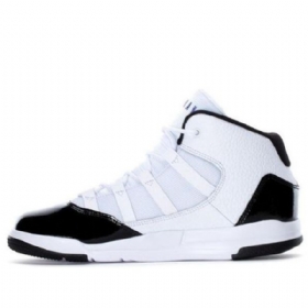 Nike Air Jordan Max Aura Bp Retro Basketball Sko Til Børn Hvid Sort