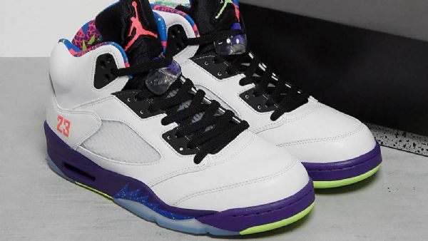 Nike Air Jordan 5 Alternate Bel-air Ghost Sko Til Damer Hvid Grøn