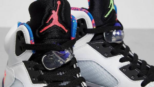 Nike Air Jordan 5 Alternate Bel-air Ghost Sko Til Damer Hvid Grøn