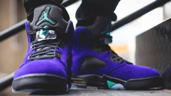 Nike Air Jordan 5 Alternate Grape Sko Til Mænd Sort