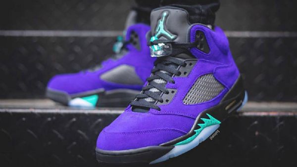 Nike Air Jordan 5 Alternate Grape Sko Til Mænd Sort
