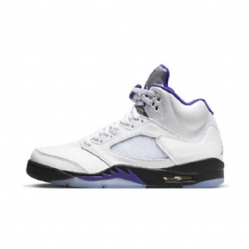 Nike Air Jordan 5 Concord Sko Til Mænd Sølv