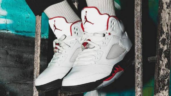 Nike Air Jordan 5 Fire 2020 Sko Til Mænd Rød