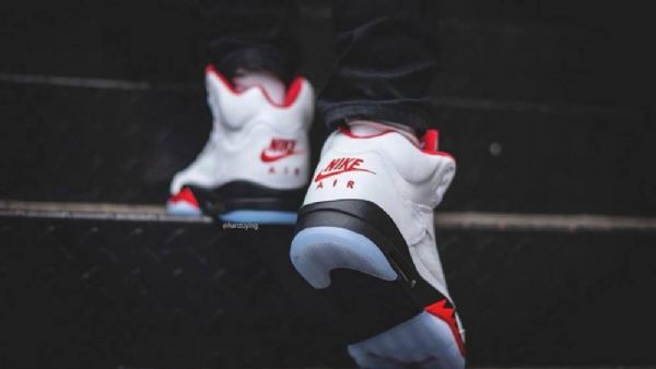 Nike Air Jordan 5 Fire 2020 Sko Til Mænd Rød