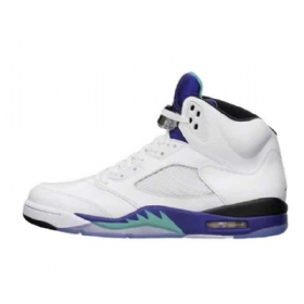 Nike Air Jordan 5 Fresh Prince Grape Sko Til Mænd Hvid