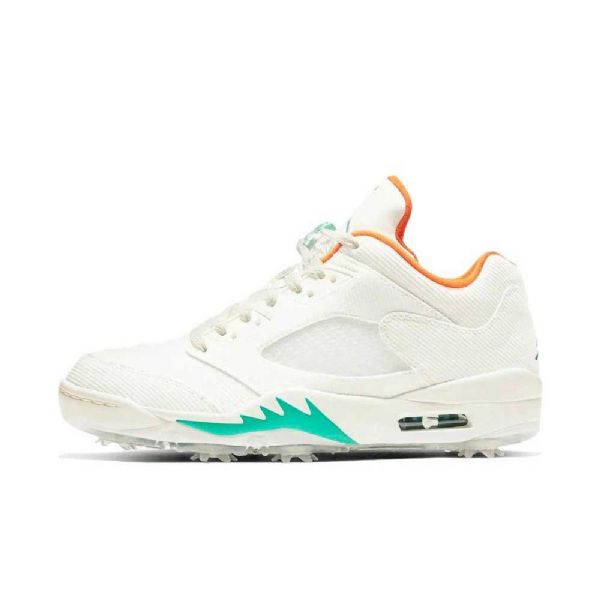 Nike Air Jordan 5 Golf Og Gode Sko Til Damer Hvid
