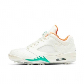 Nike Air Jordan 5 Golf Og Gode Sko Til Damer Hvid