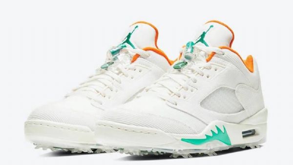 Nike Air Jordan 5 Golf Og Gode Sko Til Damer Hvid