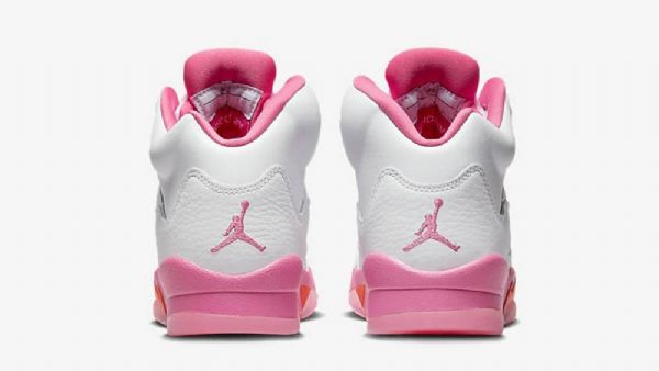 Nike Air Jordan 5 Gssicle Sko Til Damer Hvid Lyserød