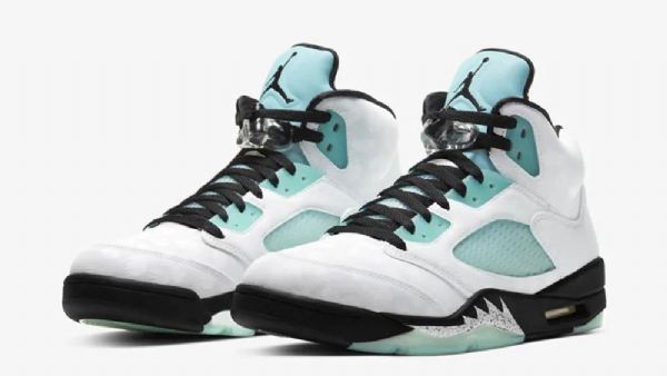 Nike Air Jordan 5 Island Sko Til Damer Grøn