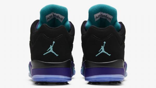 Nike Air Jordan 5 Low Tops Golf Grape Til Damer Sko Sort Lilla