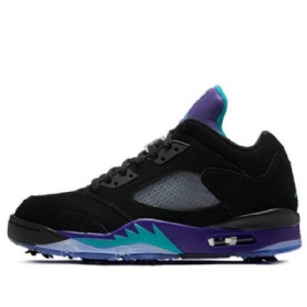 Nike Air Jordan 5 Low Tops Golf Retro Basketball Sko Til Mænd Sort