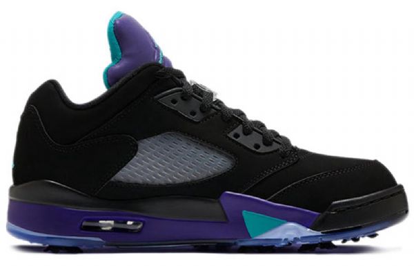 Nike Air Jordan 5 Low Tops Golf Retro Basketball Sko Til Mænd Sort