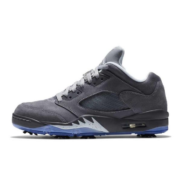 Nike Air Jordan 5 Low Tops Golfsko Til Damer Grå