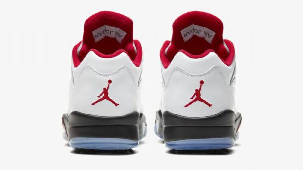 Nike Air Jordan 5 Low Tops Sko Til Mænd Hvid Rød