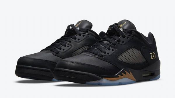 Nike Air Jordan 5 Low Tops Wings Class Of 2020-2021 Sko Til Mænd Sort