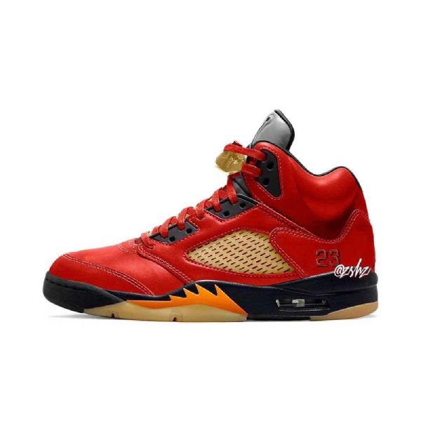 Nike Air Jordan 5. Marts Hendes Sko Til Mænd Rød Gul
