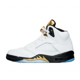 Nike Air Jordan 5 Olympic Sko Til Mænd Hvid