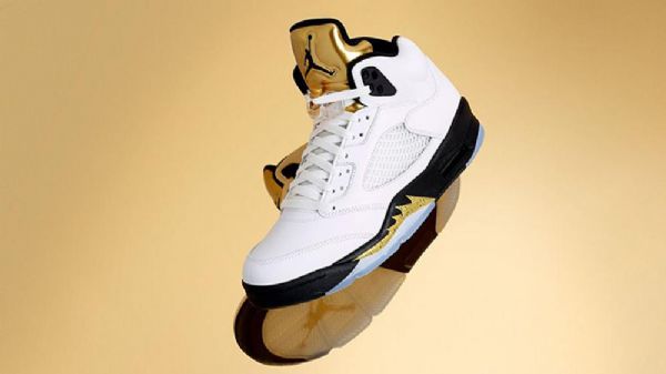 Nike Air Jordan 5 Olympic Sko Til Mænd Hvid
