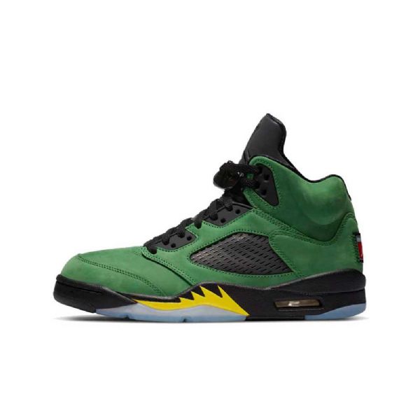 Nike Air Jordan 5 Oregon Ducks Elevate Sko Til Mænd Grøn
