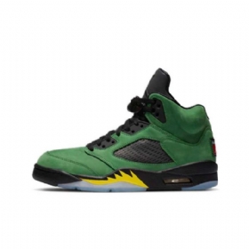 Nike Air Jordan 5 Oregon Ducks Elevate Sko Til Mænd Grøn