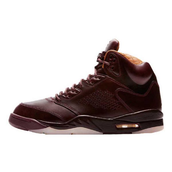 Nike Air Jordan 5 Premium Sko Til Mænd Burgundy