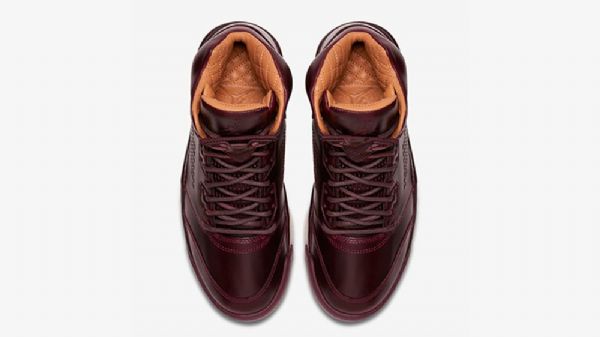 Nike Air Jordan 5 Premium Sko Til Mænd Burgundy