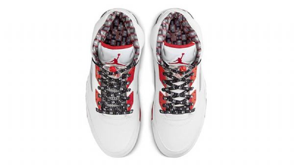 Nike Air Jordan 5 Quai 54 Sko Til Mænd Hvid