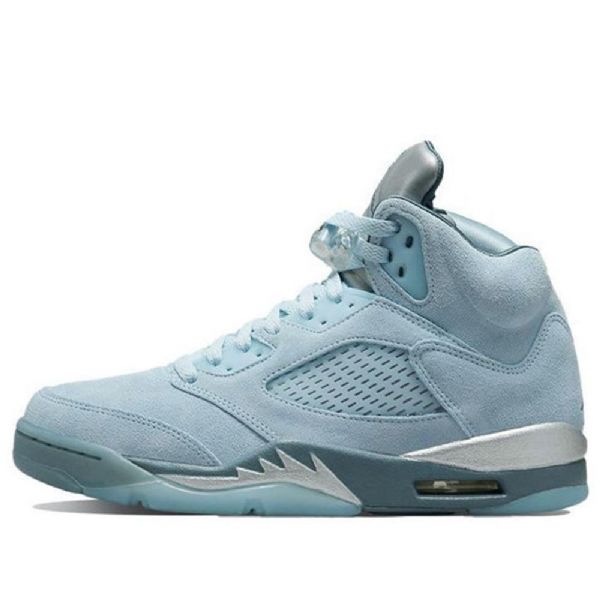 Nike Air Jordan 5 Retro Basketball Sko Til Damer Blå