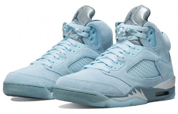 Nike Air Jordan 5 Retro Basketball Sko Til Damer Blå