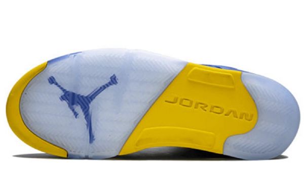 Nike Air Jordan 5 Retro Basketball Sko Til Mænd Blå